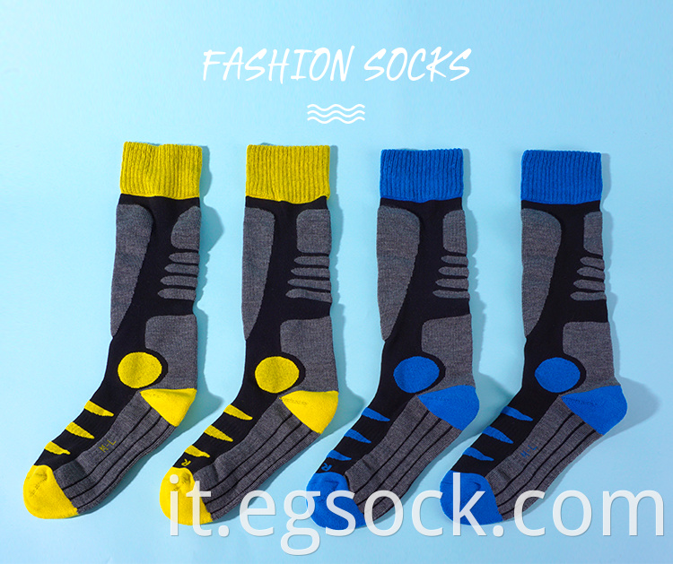 Knee High Ski Merino Wool Socks